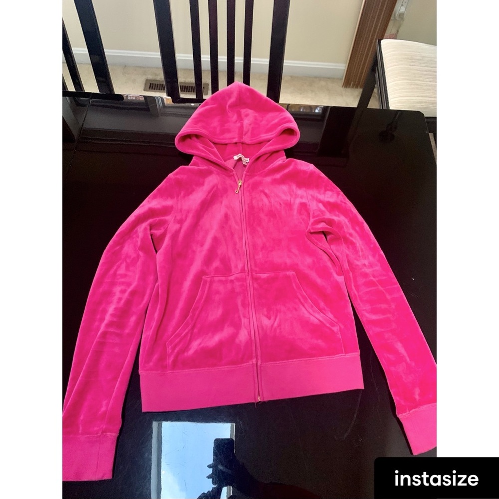 Juicy Couture Pink Velour Zip Up
